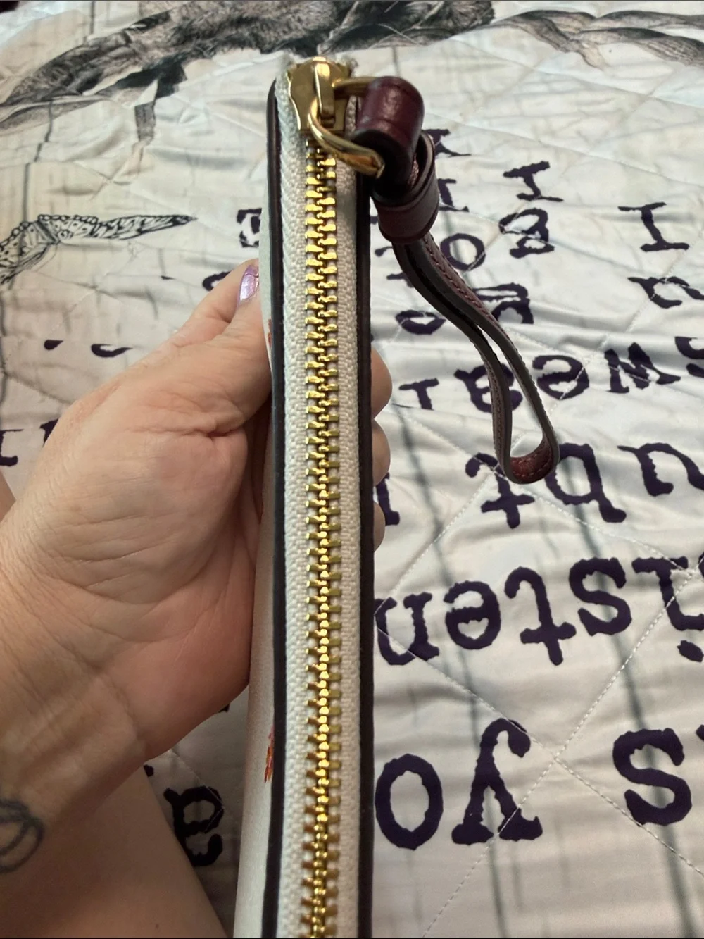 Coach Pink Bow Wristlet